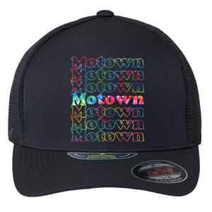 Motown Music Tie Dye Flexfit Unipanel Trucker Cap