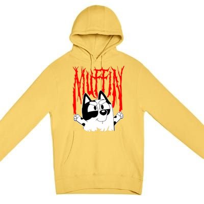 Muffin Metal Tan Blue Heeler Muffin Emotions Premium Pullover Hoodie