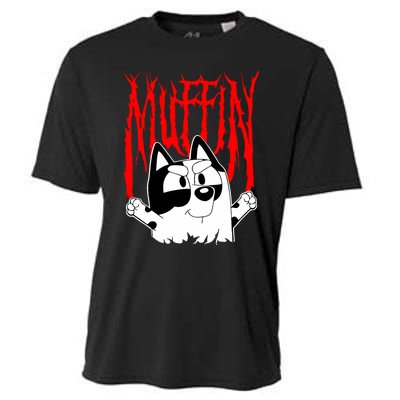 Muffin Metal Tan Blue Heeler Muffin Emotions Cooling Performance Crew T-Shirt