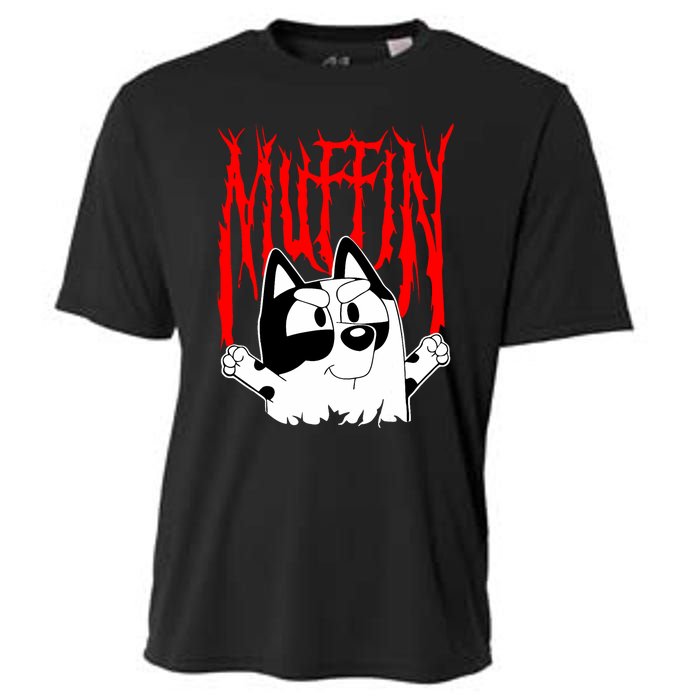 Muffin Metal Tan Blue Heeler Muffin Emotions Cooling Performance Crew T-Shirt