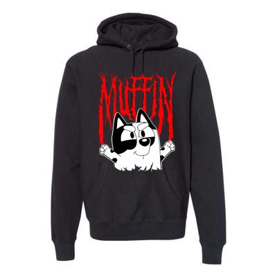 Muffin Metal Tan Blue Heeler Muffin Emotions Premium Hoodie