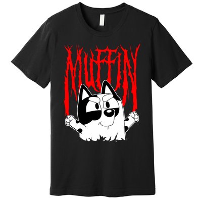 Muffin Metal Tan Blue Heeler Muffin Emotions Premium T-Shirt