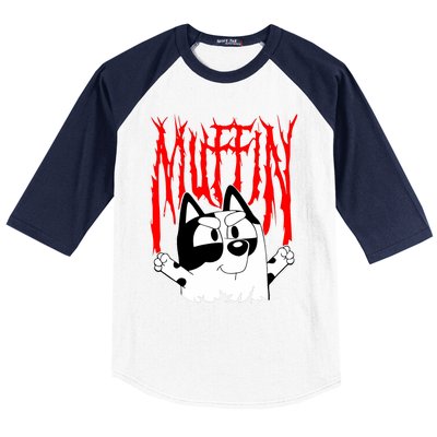 Muffin Metal Tan Blue Heeler Muffin Emotions Baseball Sleeve Shirt