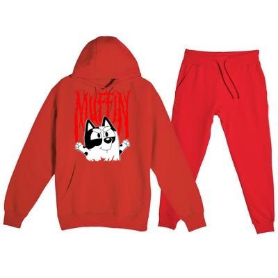 Muffin Metal Tan Blue Heeler Muffin Emotions Premium Hooded Sweatsuit Set