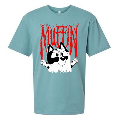 Muffin Metal Tan Blue Heeler Muffin Emotions Sueded Cloud Jersey T-Shirt