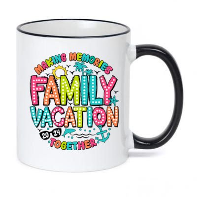 Making Memories Together Family Vacation 2024 11oz Black Color Changing Mug