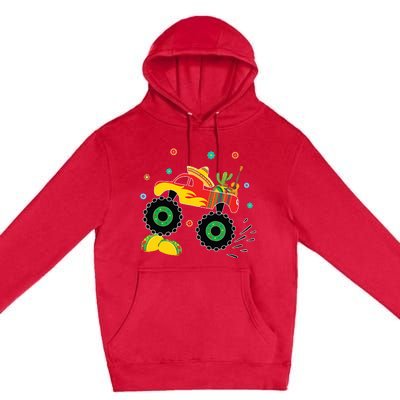 Mexican Monster Truck Taco Cinco De Mayo Party Premium Pullover Hoodie