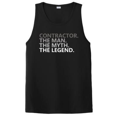 Man Myth The Legend Contractor Dad Funny General Contractor PosiCharge Competitor Tank