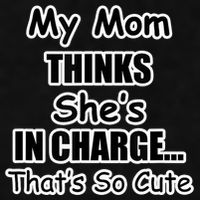 My Mom Thinks She's In Charge...That's So Cute Ladies PosiCharge Tri-Blend Wicking Tank