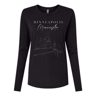 Minneapolis Minnesota Traveling Lover Minneapolis Travel Womens Cotton Relaxed Long Sleeve T-Shirt