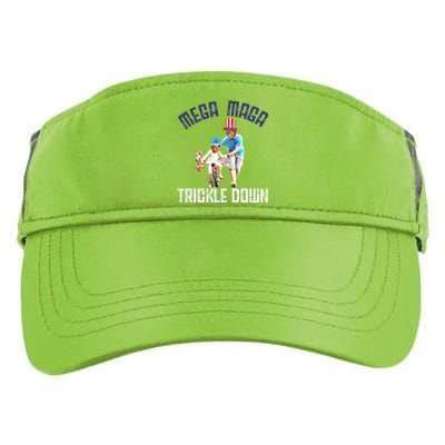 Mega Maga Trickle Down Patriotic American Funny Biden Quote Adult Drive Performance Visor