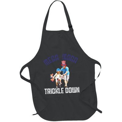 Mega Maga Trickle Down Patriotic American Funny Biden Quote Apron