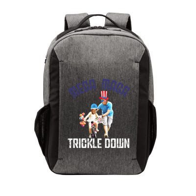 Mega Maga Trickle Down Patriotic American Funny Biden Quote Vector Backpack