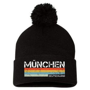 Munich Pom Pom 12in Knit Beanie