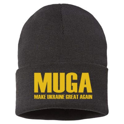 Muga Make Ukraine Great Again Sustainable Knit Beanie