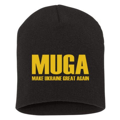 Muga Make Ukraine Great Again Short Acrylic Beanie