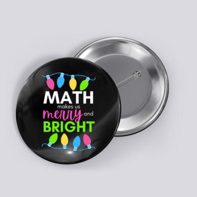 Math Makes Us Merry And Bright Holiday Teacher Design Long Sleeve Button