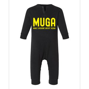 Muga Make Ukraine Great Again Infant Fleece One Piece