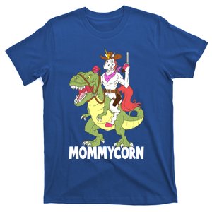 Mommycorn Mommy Unicorn Riding Trex Dinosaur Mom Cow Funny Gift T-Shirt