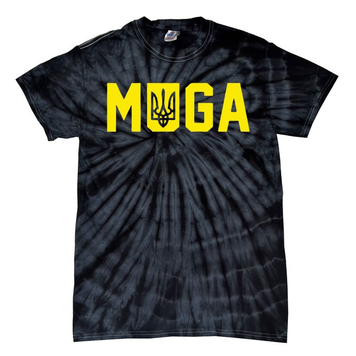 Muga Make Ukraine Great Again Support Tie-Dye T-Shirt