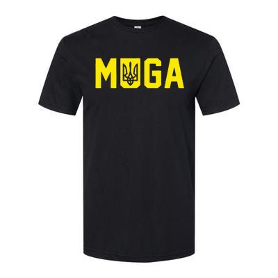 Muga Make Ukraine Great Again Support Softstyle CVC T-Shirt