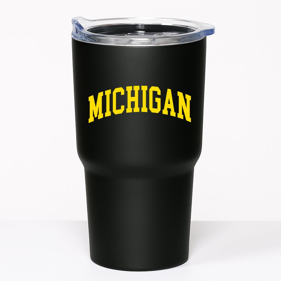 Michigan Mi Usa United States Font Tumbler