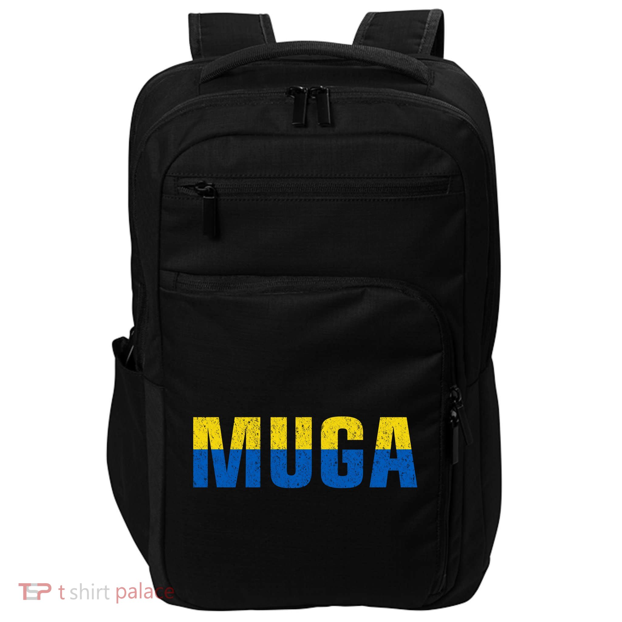 Muga Make Ukraine Great Again Ukraine Flag Impact Tech Backpack