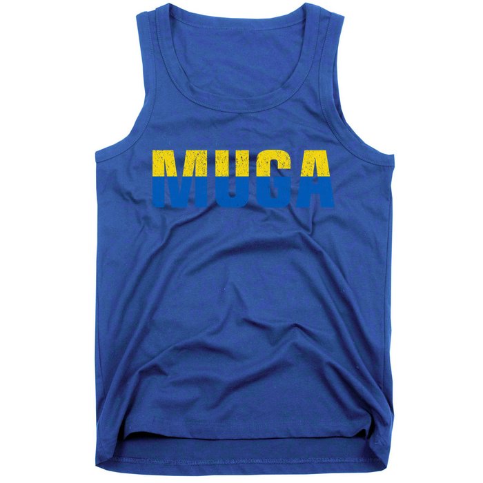 Muga Make Ukraine Great Again Ukraine Flag Tank Top