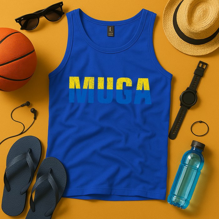 Muga Make Ukraine Great Again Ukraine Flag Tank Top