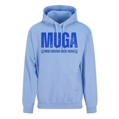 Muga Make Ukraine Great Again Support Unisex Surf Hoodie