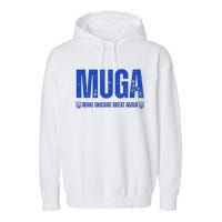 Muga Make Ukraine Great Again Support Garment-Dyed Fleece Hoodie