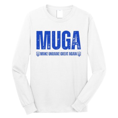 Muga Make Ukraine Great Again Support Long Sleeve Shirt