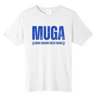 Muga Make Ukraine Great Again Support Tall Fusion ChromaSoft Performance T-Shirt