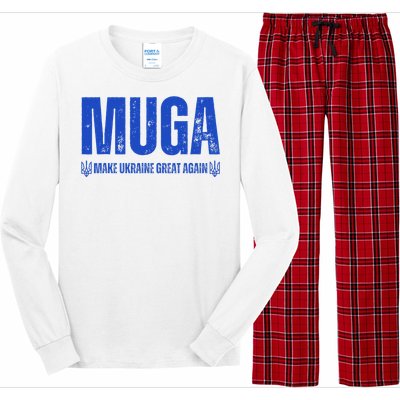 Muga Make Ukraine Great Again Support Long Sleeve Pajama Set