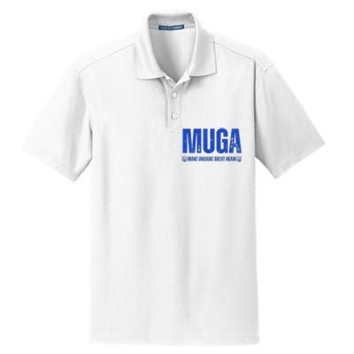 Muga Make Ukraine Great Again Support Dry Zone Grid Polo