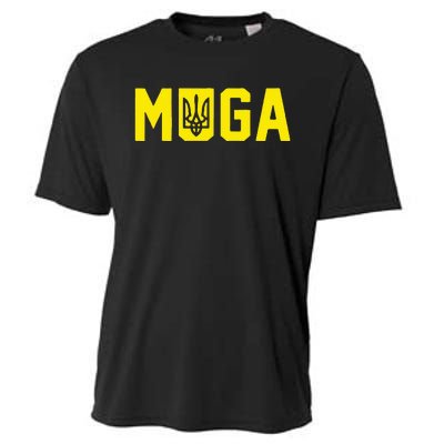 Muga Make Ukraine Great Again Support Cooling Performance Crew T-Shirt