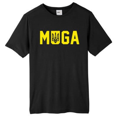 Muga Make Ukraine Great Again Support Tall Fusion ChromaSoft Performance T-Shirt