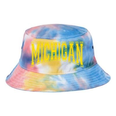 Michigan MI USA United States Font Tie Dye Newport Bucket Hat