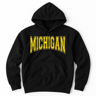 Michigan MI USA United States Font Hoodie