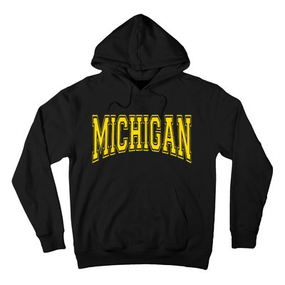 Michigan MI USA United States Font Hoodie