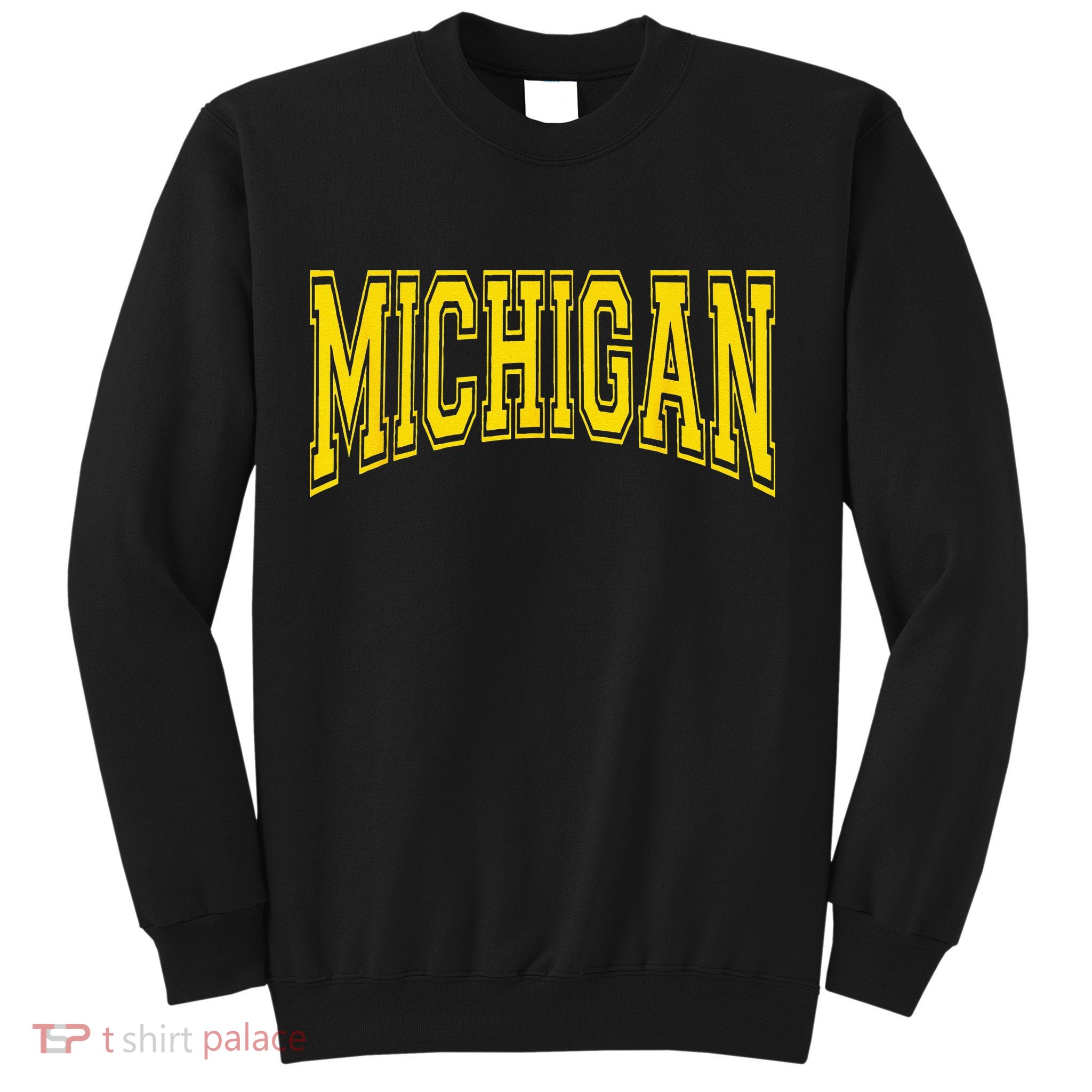 Michigan MI USA United States Font Sweatshirt