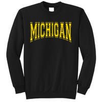 Michigan MI USA United States Font Sweatshirt