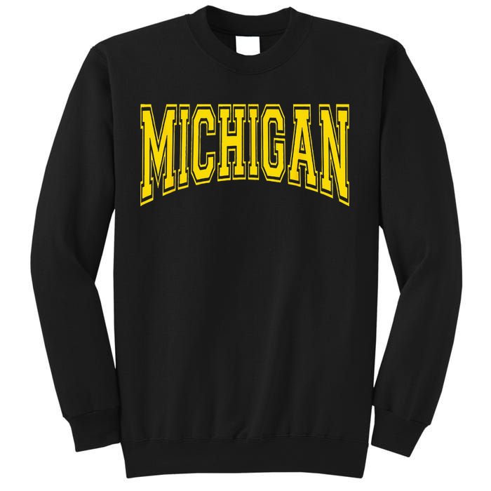 Michigan MI USA United States Font Sweatshirt