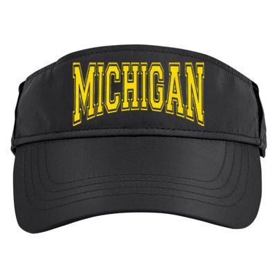 Michigan MI USA United States Font Adult Drive Performance Visor