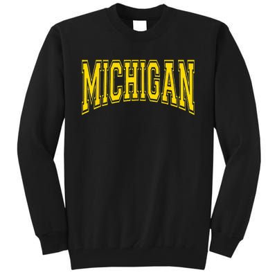 Michigan MI USA United States Font Tall Sweatshirt