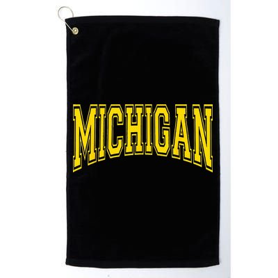 Michigan MI USA United States Font Golf Towel