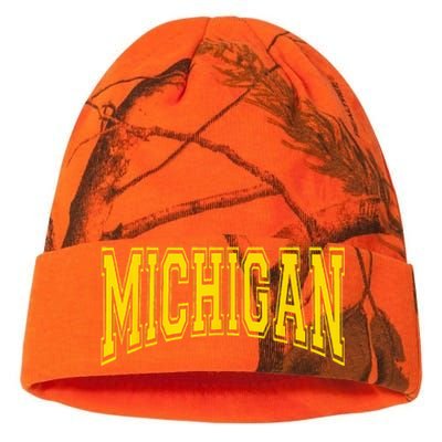 Michigan MI USA United States Font Kati Licensed 12" Camo Beanie