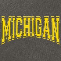 Michigan MI USA United States Font Cotton Canvas Backpack