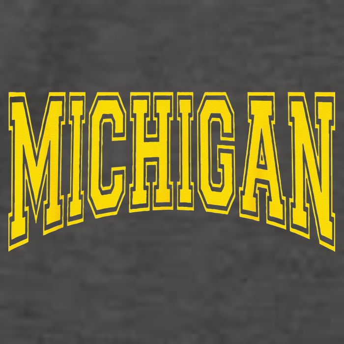 Michigan MI USA United States Font Vector Backpack