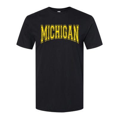 Michigan MI USA United States Font Softstyle® CVC T-Shirt